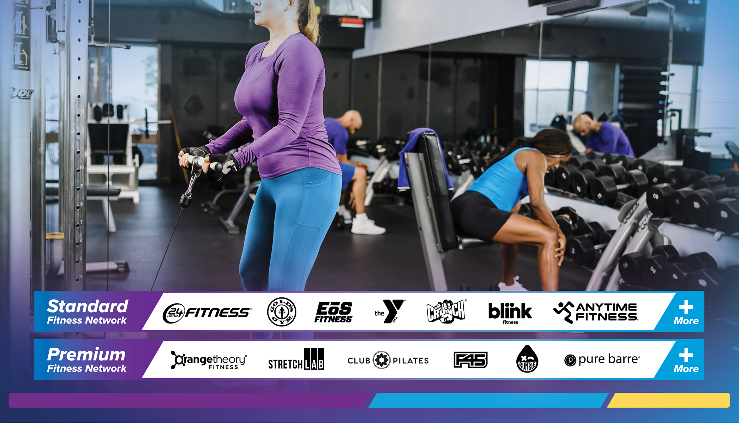 Man and woman in gym