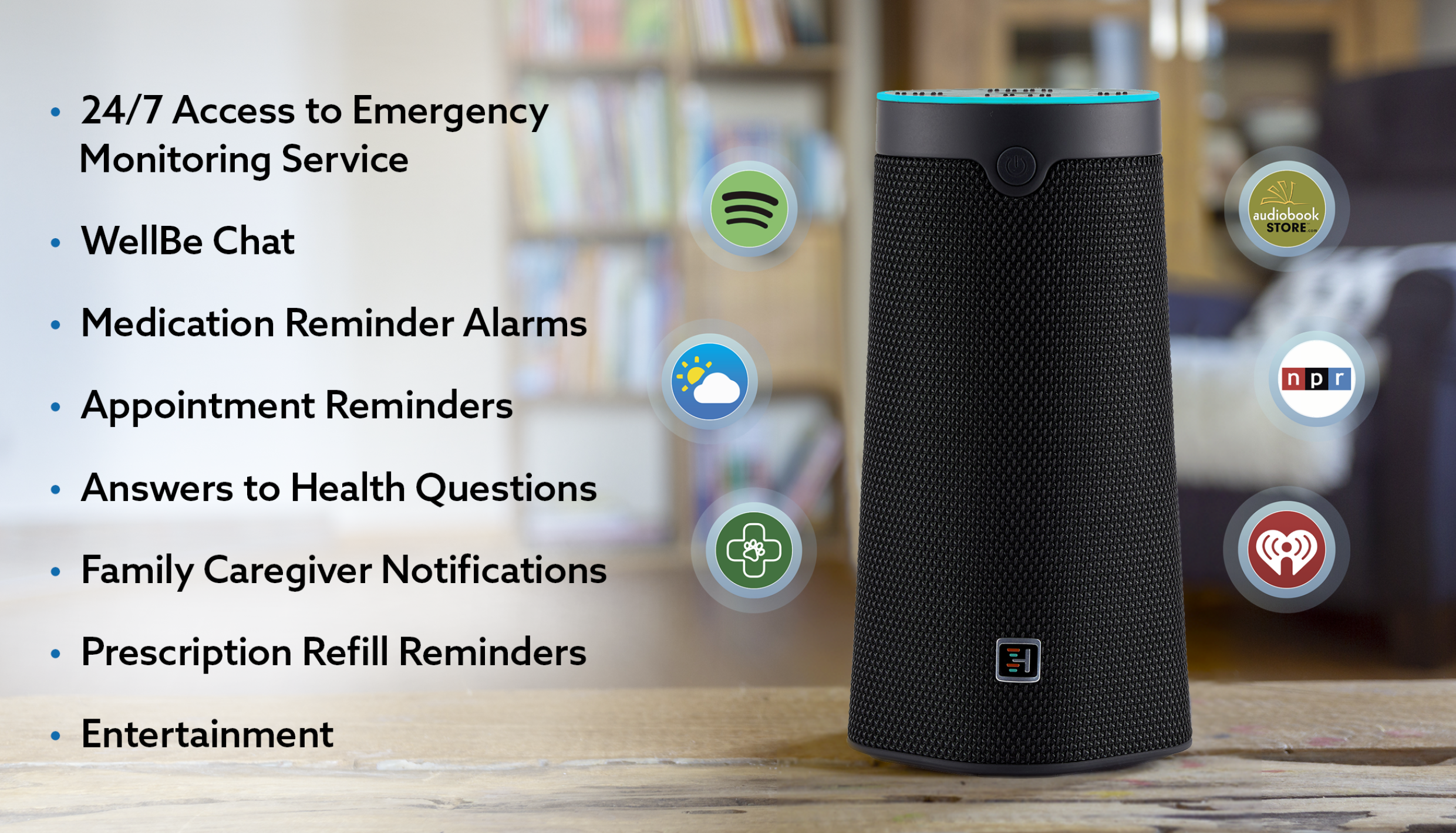 Speaker with features