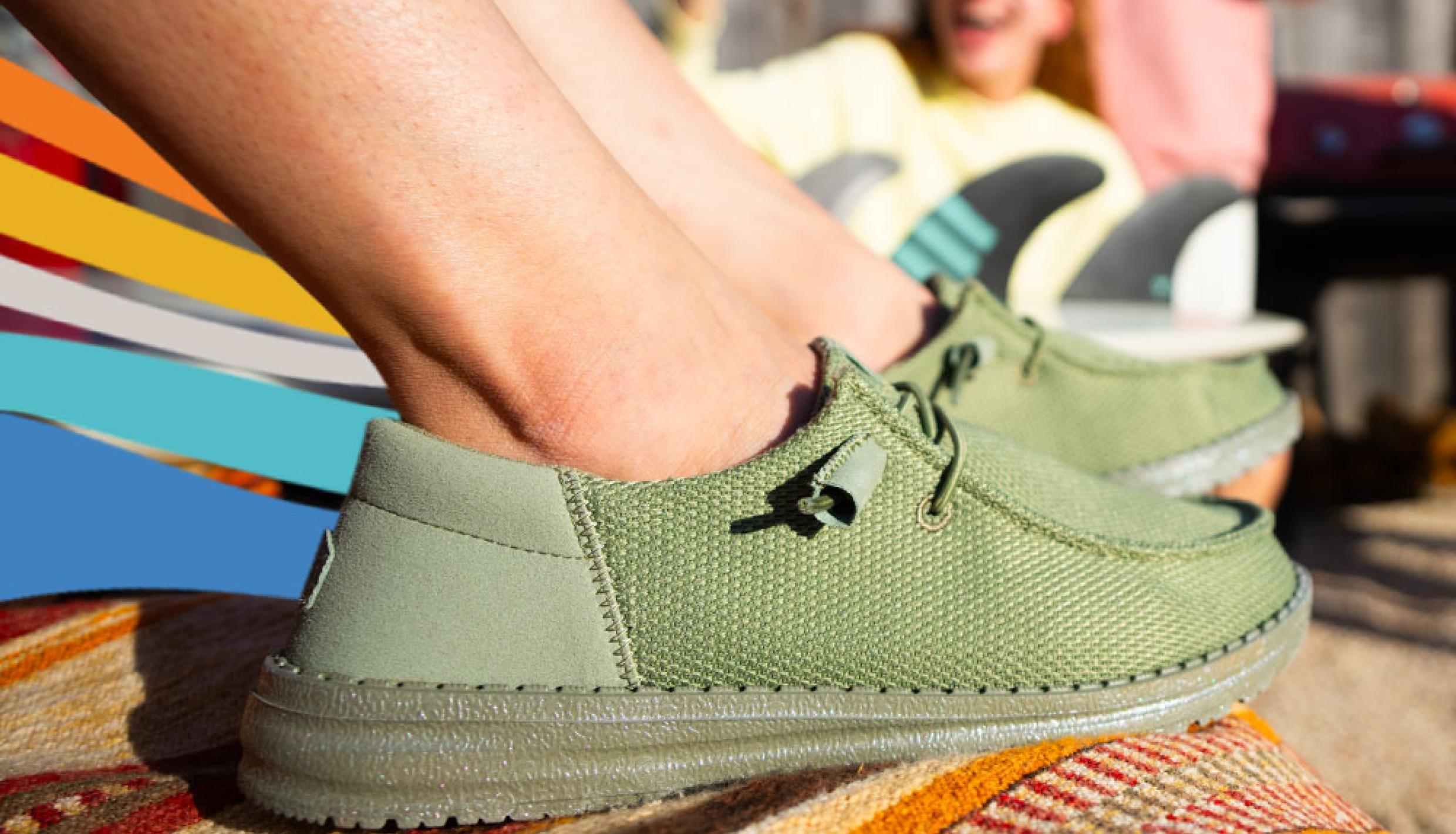 Person wearing shoes