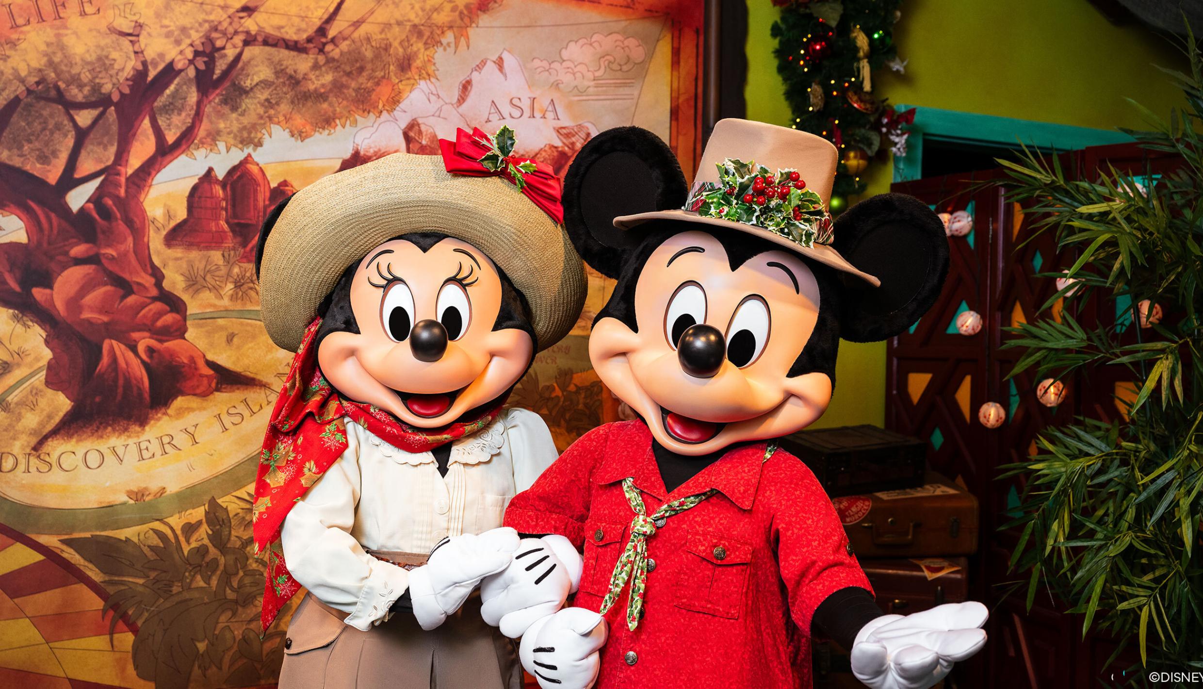 Minnie and Mickey Mouse