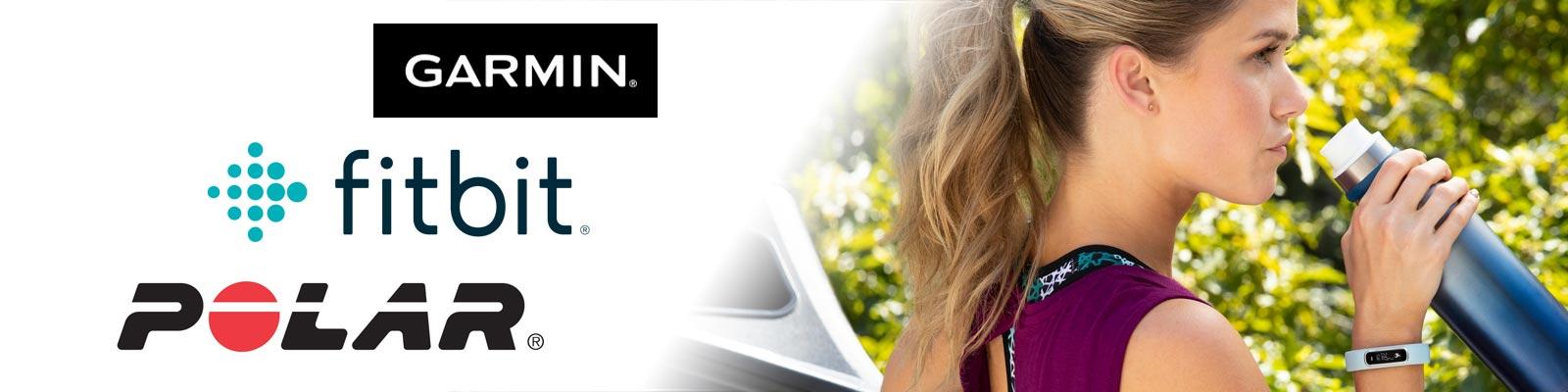 Garmin, Fitbit, and Polar products