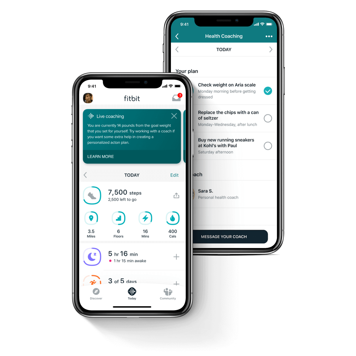 Fitbit Care coaching app