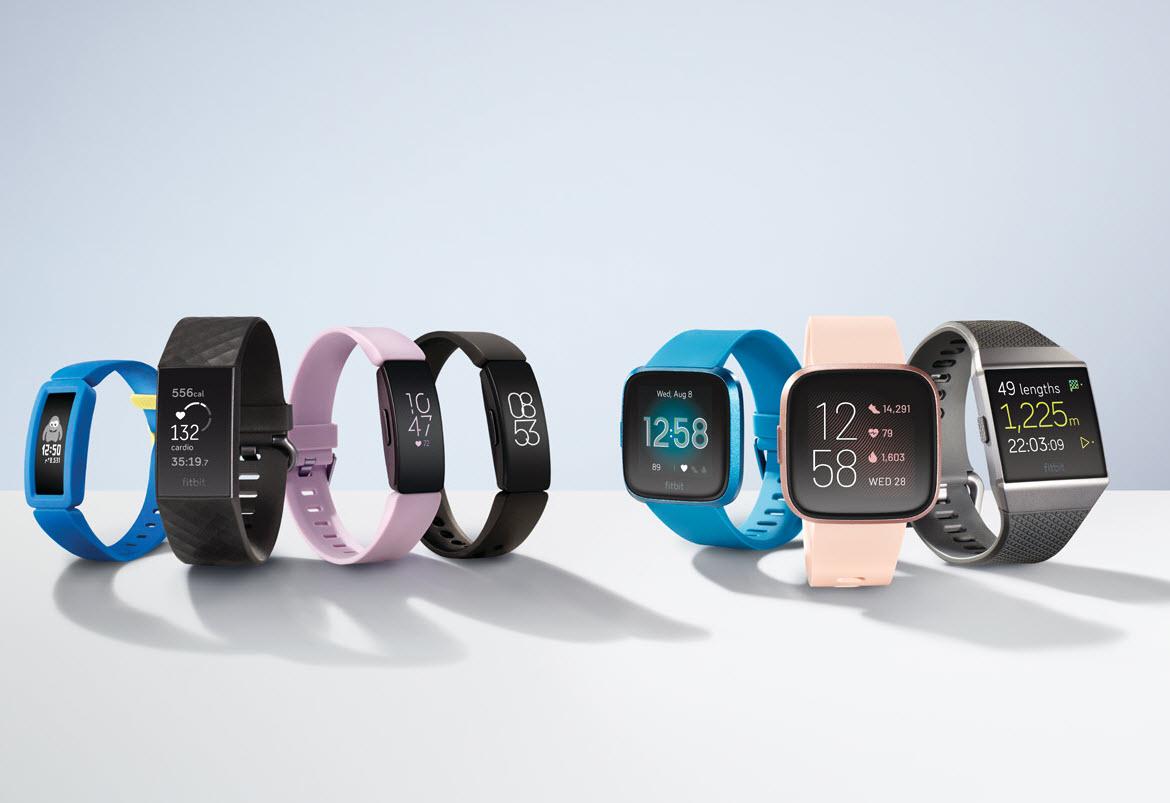 family of fitbit devices