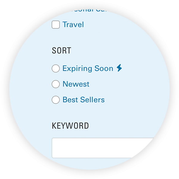 Illustration of sort options