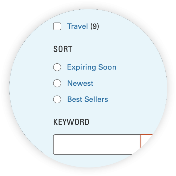 Sort and refine search