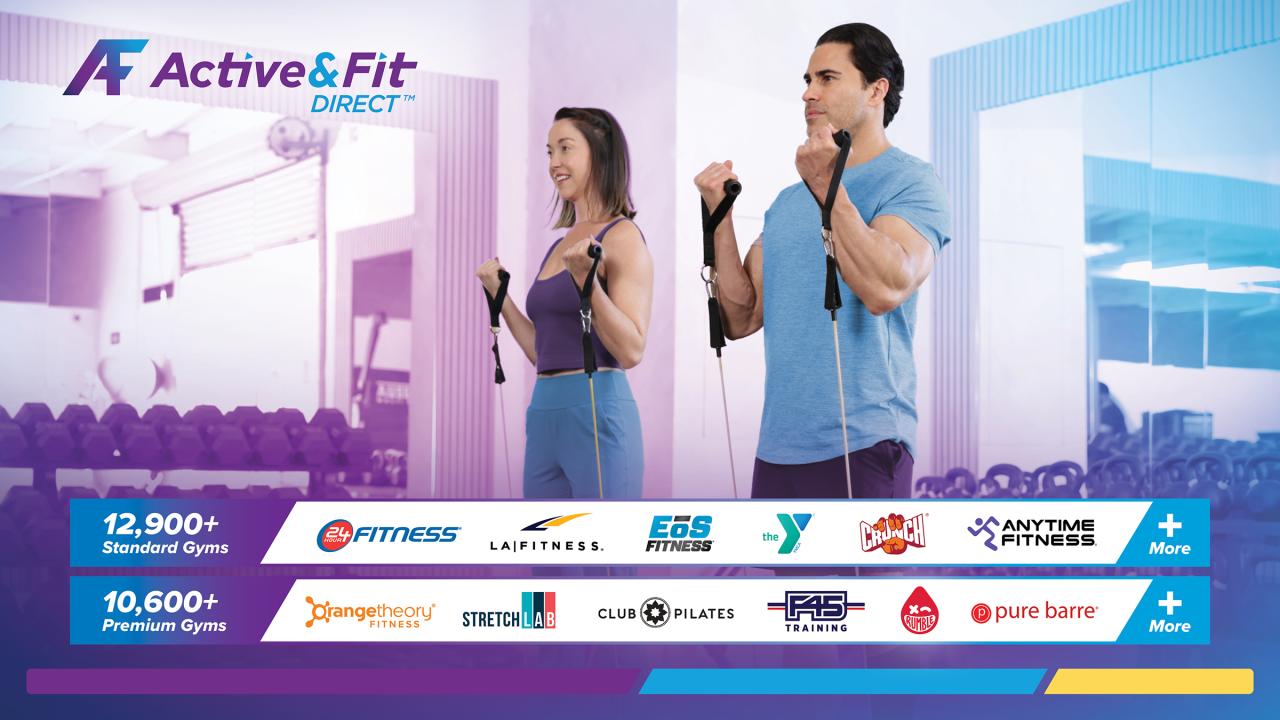 Man and woman in gym