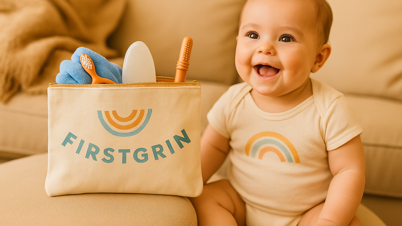 Baby smiling