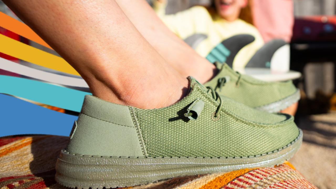 Person wearing shoes