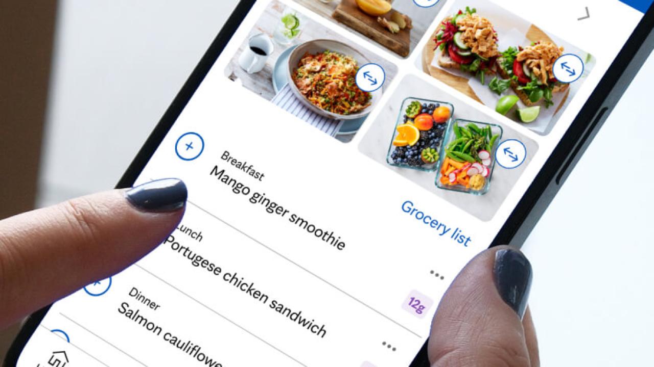 aplicación de planificación de comidas