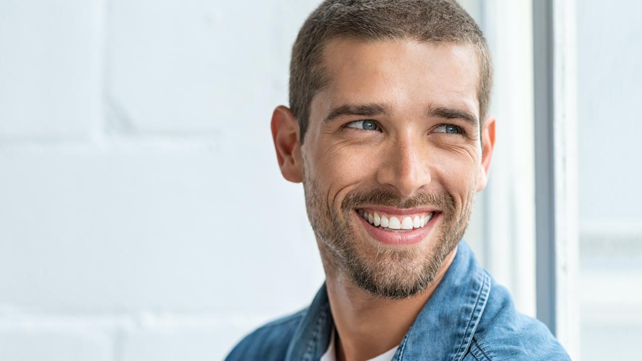 man smiling