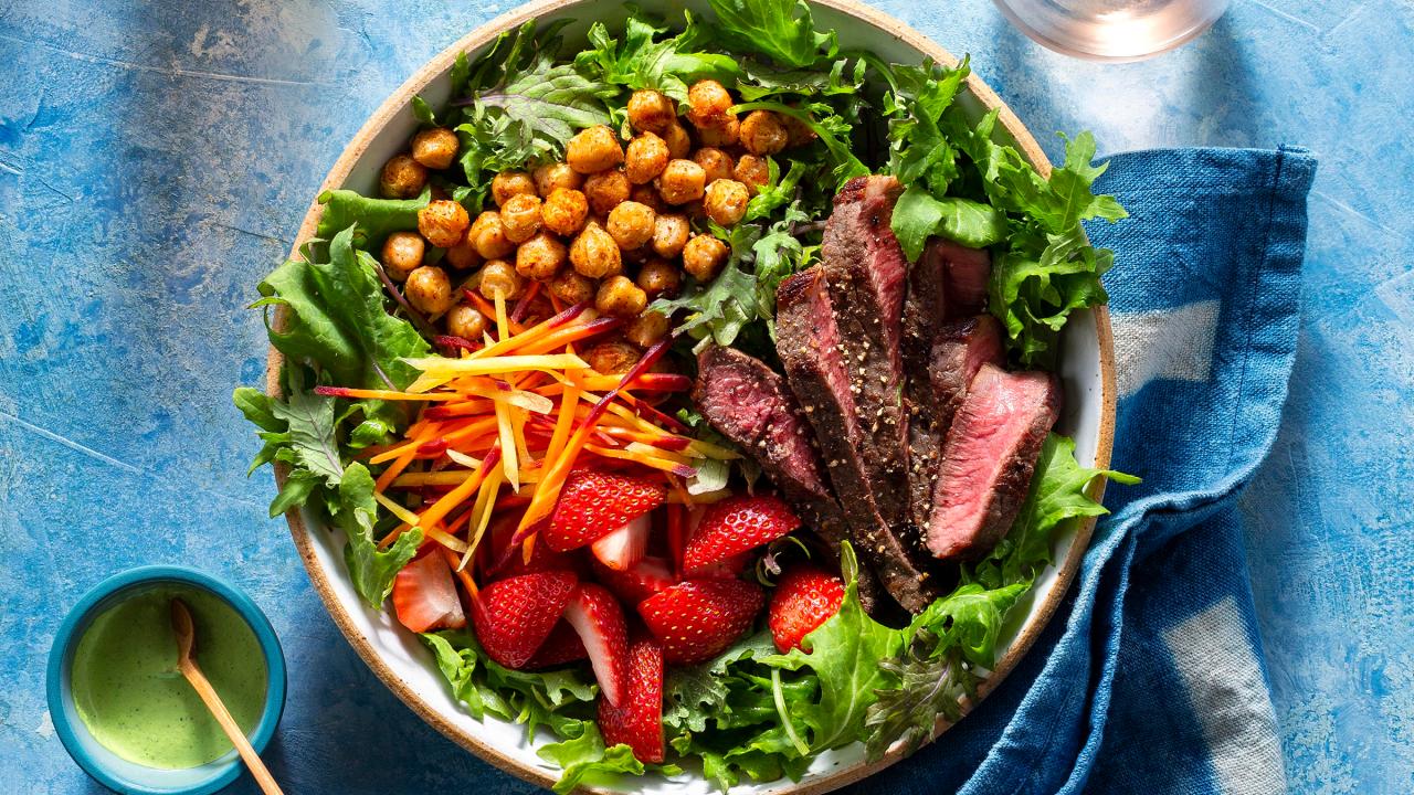 Ensaladera de bistec