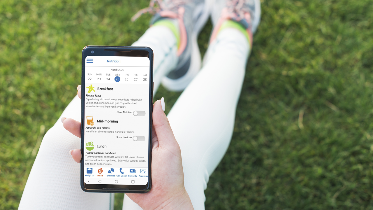 Person holding smart phone