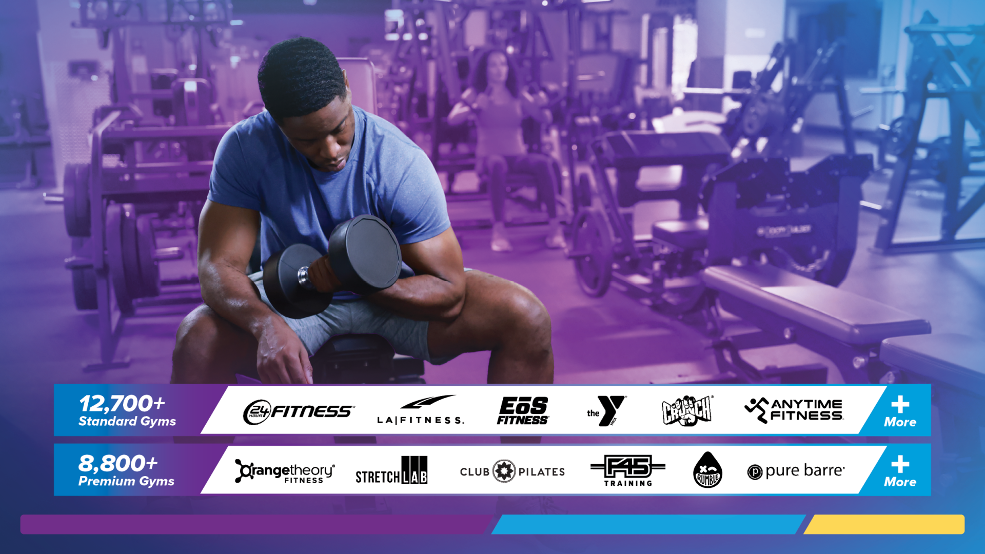 Man lifting weights