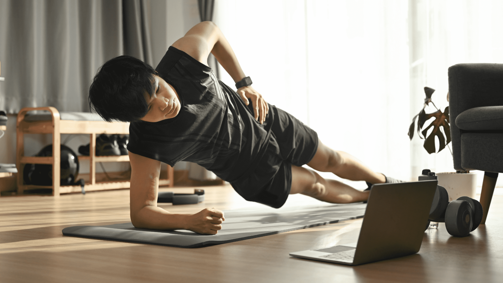 Hombre haciendo ejercicio