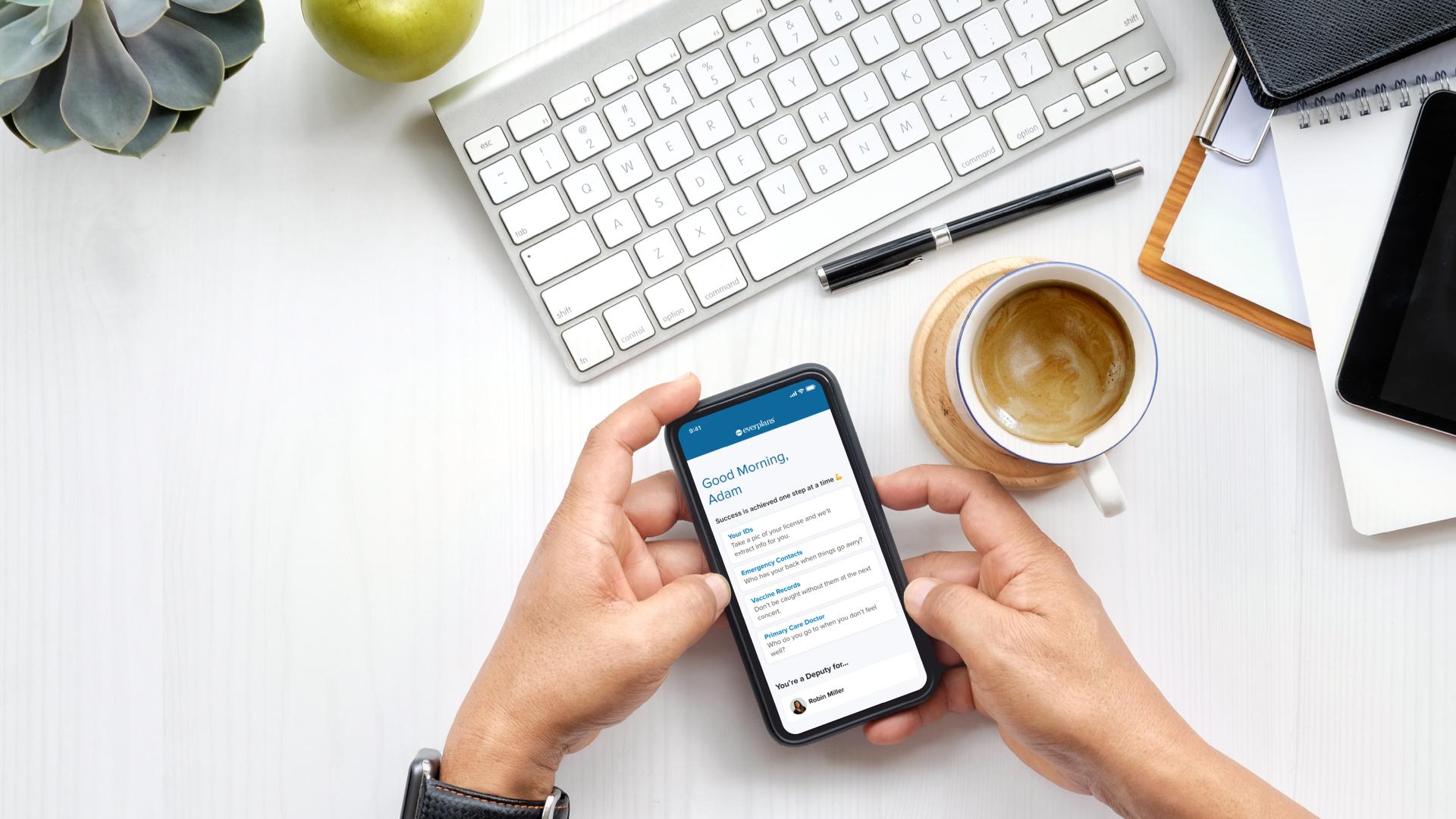 Person on mobile phone