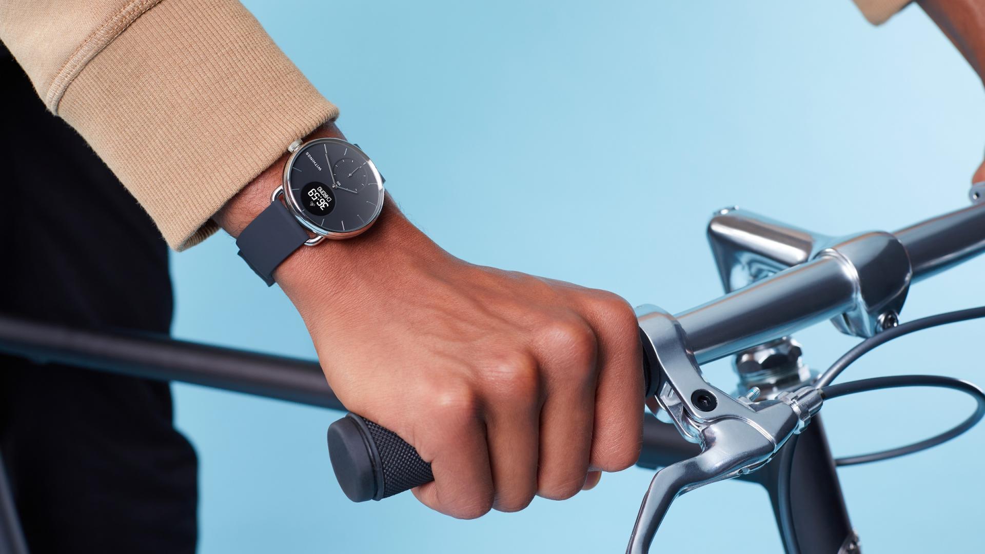 Man riding bike