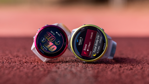 Two Garmin devices on ground