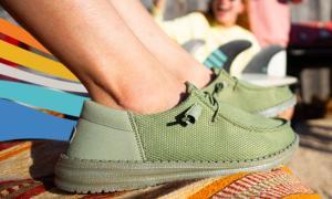 Person wearing shoes