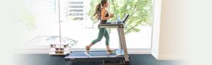 Woman running on Treadmill