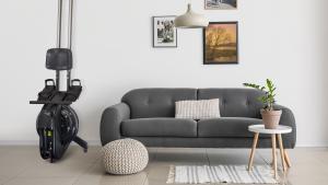 Couch and table in living room